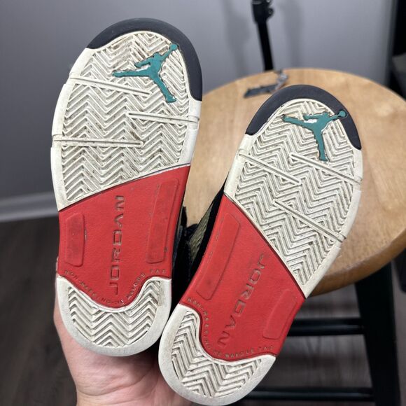 Nike Air Jordan 5 Retro Top 3” Black Fire Red Metallic Grape CZ2990-001 Size 11c - Picture 6 of 7